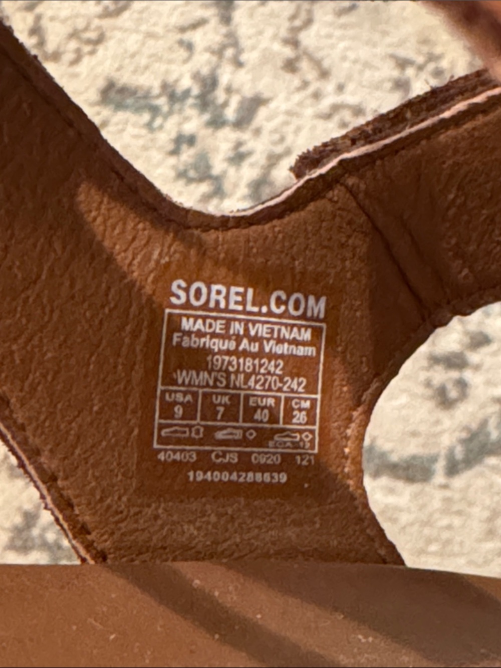 Sorel Two-Tone Olive and Tan Strappy Platform Sandals - Picture 3 of 7